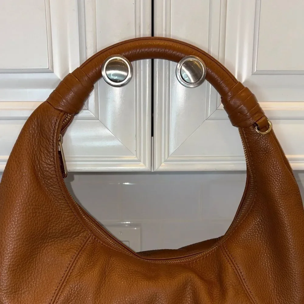 Michael Kors Bag Purse Handbag Pebbled Leather Hobo Large Shoulder Bag